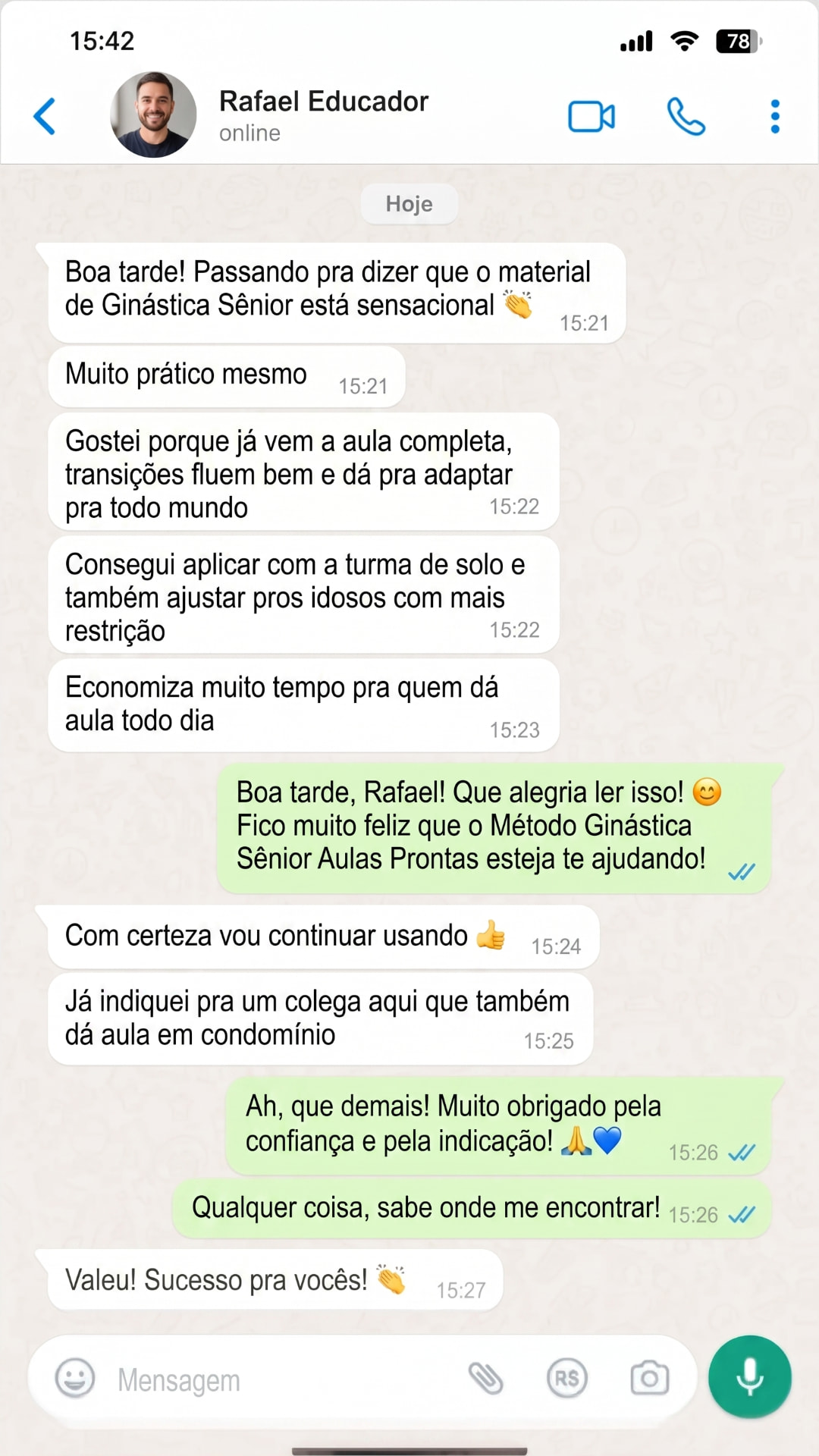 Depoimento WhatsApp 3